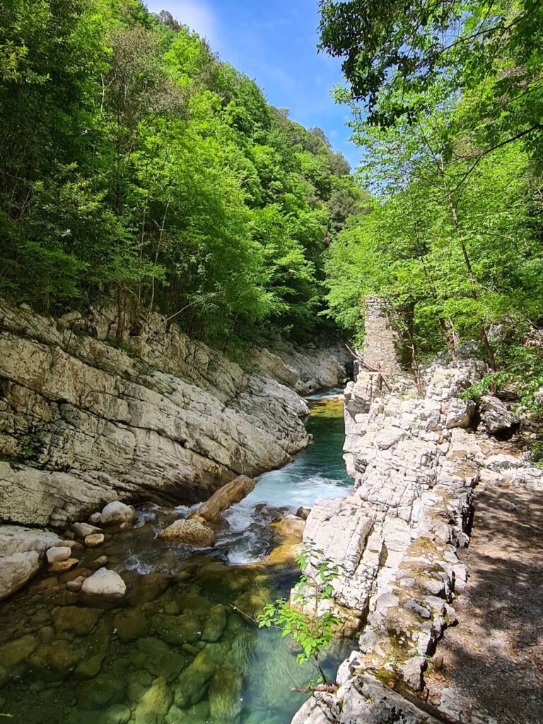 Calore river hike, Cilento national park